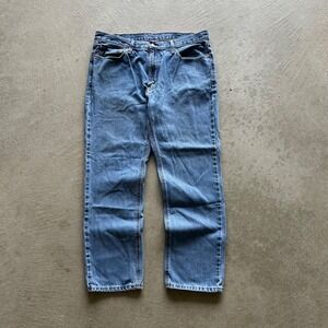 Levis 541 Jeans Size 38x32 Blue Light Wash Denim Athletic Tapered Fit